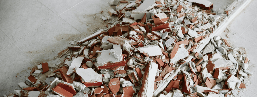 debris at home construction site. Home renovation - Sorglos Bauen GmbH